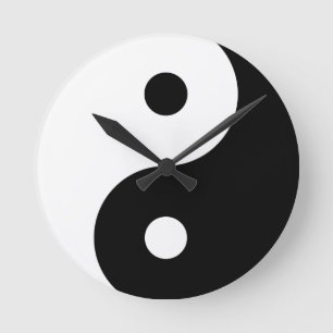 Yin Yang Ronde Klok