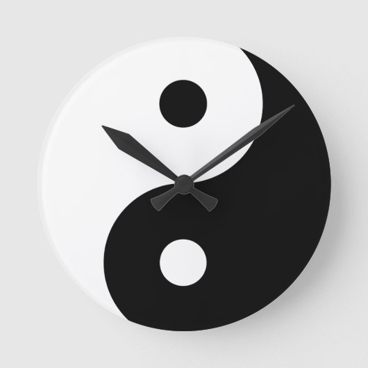 Yin Yang Ronde Klok (Voorkant)