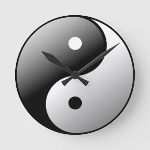 Yin Yang Ronde Klok