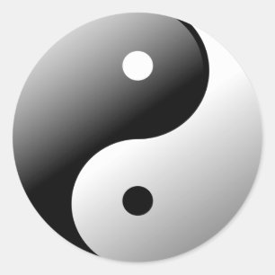 Yin & Yang Ronde Sticker