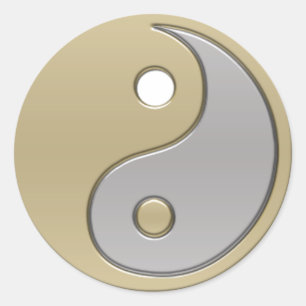 yin yang ronde sticker
