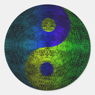 Yin-yang Ronde Sticker