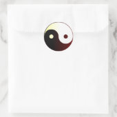 Yin & Yang Ronde Sticker (Tas)