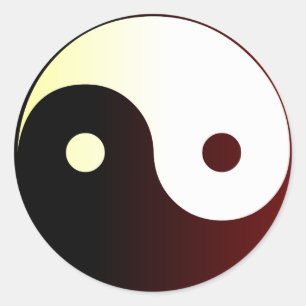 Yin & Yang Ronde Sticker