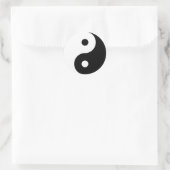 Yin & Yang Ronde Sticker (Tas)