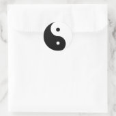 yin yang ronde sticker (Tas)
