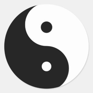 yin yang ronde sticker