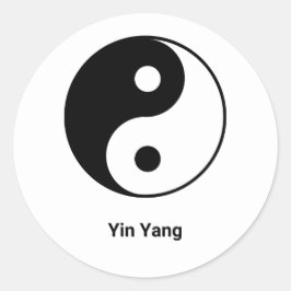 Yin Yang Ronde Sticker