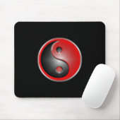 yin-yang-rood muismat (Met muis)