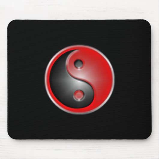 yin-yang-rood muismat (Voorkant)