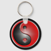 yin-yang-rood sleutelhanger (Voorkant)