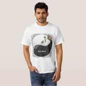 yin yang Roos t-shirt (Voorkant volledig)