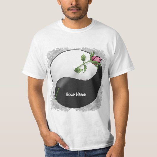 yin yang Roos t-shirt (Voorkant)
