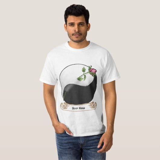 Yin Yang Roos T-shirts (Voorkant volledig)