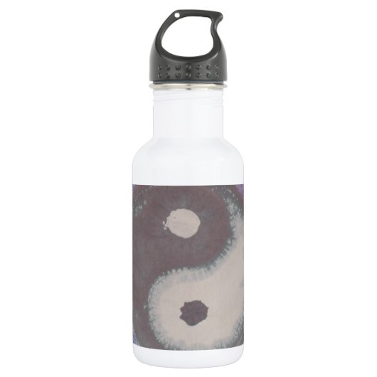 Yin Yang Round Tie Dye PhatDyes Waterfles (Voorkant)