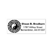 Yin & Yang round Yantra + uw ideeën Rubberstempel (Afrduk)