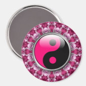 Yin Yang Roze Hartjes Magneet (Voorkant / Achterkant)