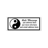 Yin Yang Rubber Stamp for Return Addressing Rubberstempel (Afrduk)