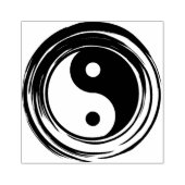 Yin Yang Rubberstempel (Afrduk)