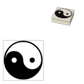Yin Yang Rubberstempel (Gestempeld)