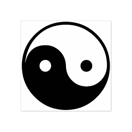 Yin Yang Rubberstempel (Afrduk)