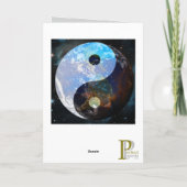 Yin Yang Ruimte Grafische Kunst Kaart (Achterkant)