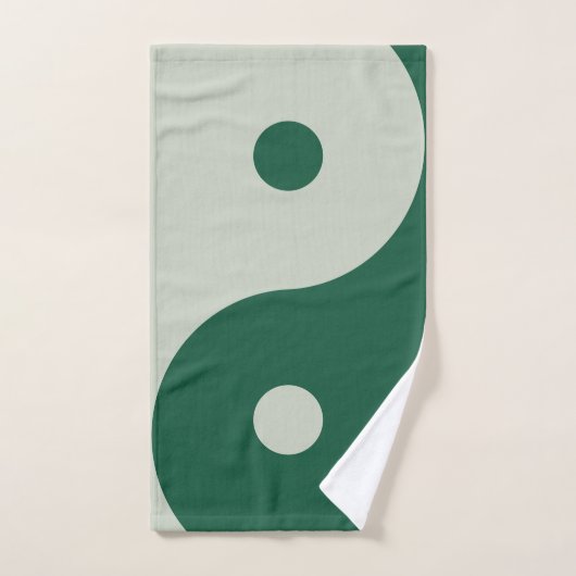 Yin Yang Sage Green Bad Handdoek (Handdoek)