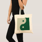 Yin Yang Sage Green Tote Bag (Voorkant (product))