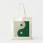 Yin Yang Sage Green Tote Bag (Voorkant)