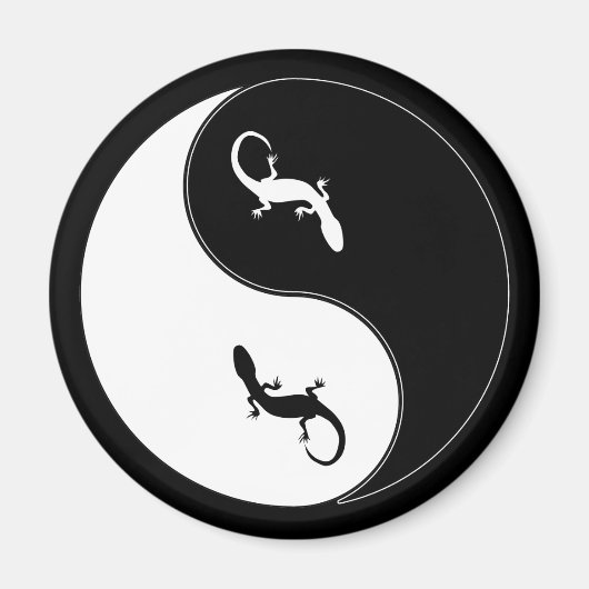 Yin Yang Salamander Magneet (Voorkant)