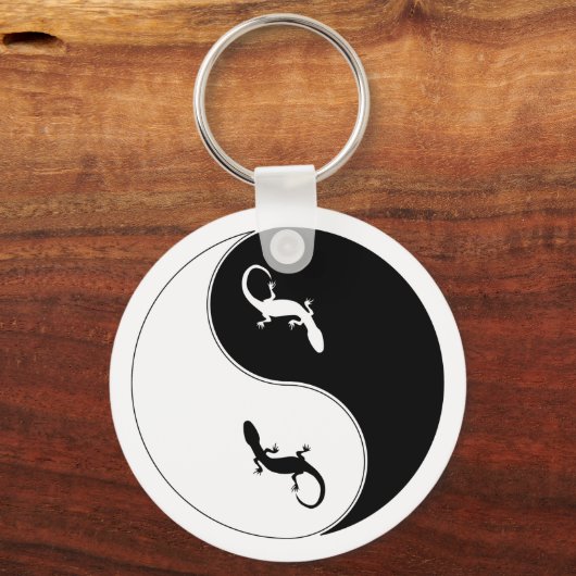 Yin Yang Salamander Sleutelhanger (Voorkant)