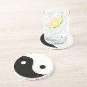 Yin & Yang Sandstone Drink Onderzetter (Zijkant)