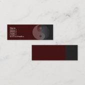 Yin Yang Sandstone-profielkaart Mini Visitekaartje (Voorkant / Achterkant)