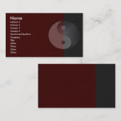 Yin Yang Sandstone-profielkaart Visitekaartje (Voorkant / Achterkant)