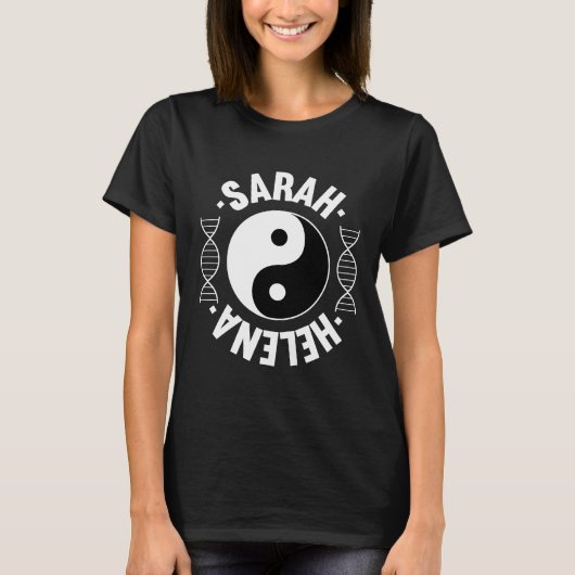 Yin & Yang - Sarah & Helena Orphan Black T-shirt (Voorkant)