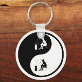 Yin Yang Sauna Sleutelhanger (Voorkant)