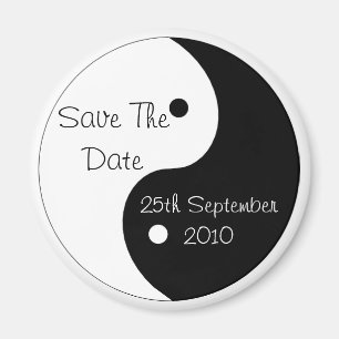 Yin Yang Save the Date Wedding Magneet