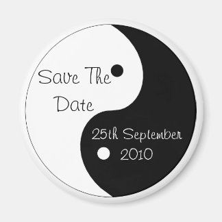 Yin Yang Save the Date Wedding Magneet