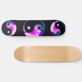 yin yang schilderde regenboogzonnebloem persoonlijk skateboard (Horizontaal)