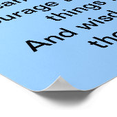 Yin Yang Serenity Prayer Poster (Hoek)