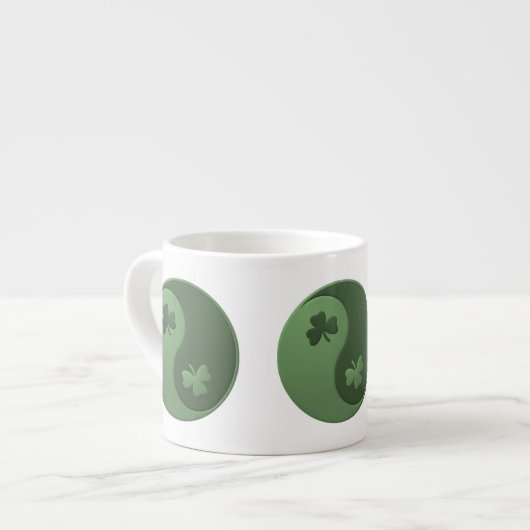 Yin Yang Shamrocks Espresso Kop (Links)