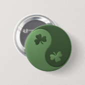 Yin Yang Shamrocks Ronde Button 5,7 Cm (Voorkant /achterkant)
