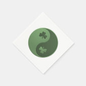 Yin Yang Shamrocks St. Patrick's Day Servet (Hoek)