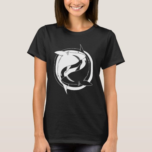 Yin Yang Shark T-shirt (Voorkant)
