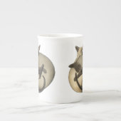Yin Yang Siamese Cats Bone China Mok (Voorkant)