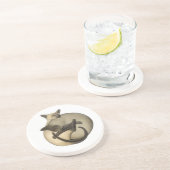 Yin Yang Siamese Cats Onderzetter (Zijkant)