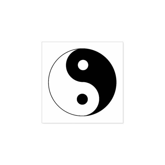Yin Yang Sign Rubberstempel (Afrduk)