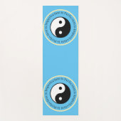 Yin Yang Sky Blue Workout, Pilates en Yogamat (Voorkant)