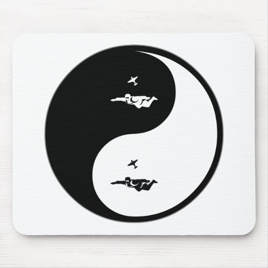Yin Yang Skydiving Muismat (Voorkant)