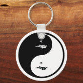 Yin Yang Skydiving Sleutelhanger (Voorkant)